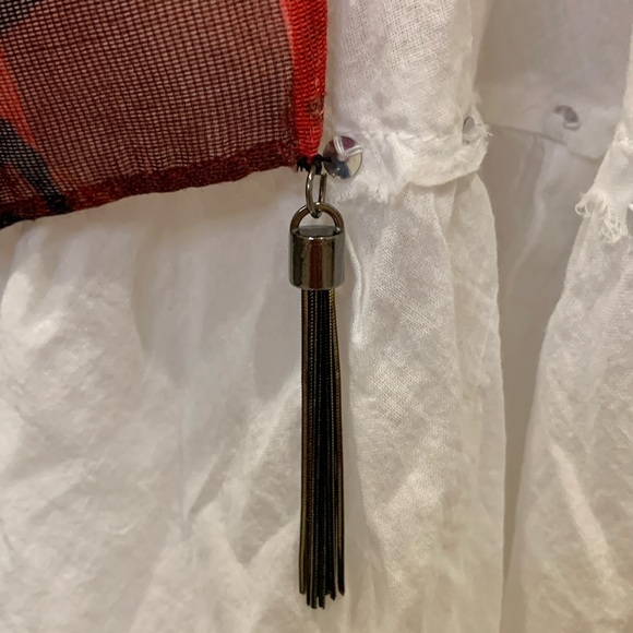 Almirah 3-piece sleeveless kameez/top kameez/dupatta viscose set bright print L - Picture 11 of 13